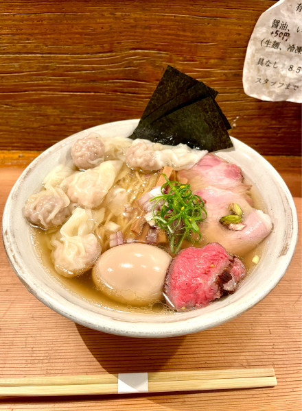 「塩いりこ【TP】特上、ワンタン2P×2」@Homemade Ramen 麦苗の写真