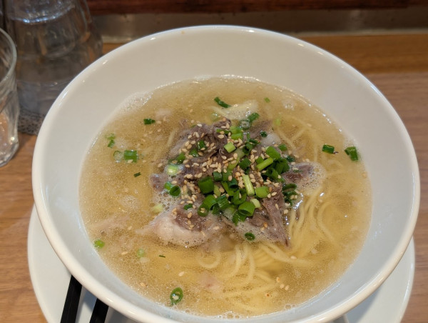 「牛テール塩soba黒毛和牛ver」@鶏Soba Toraやの写真