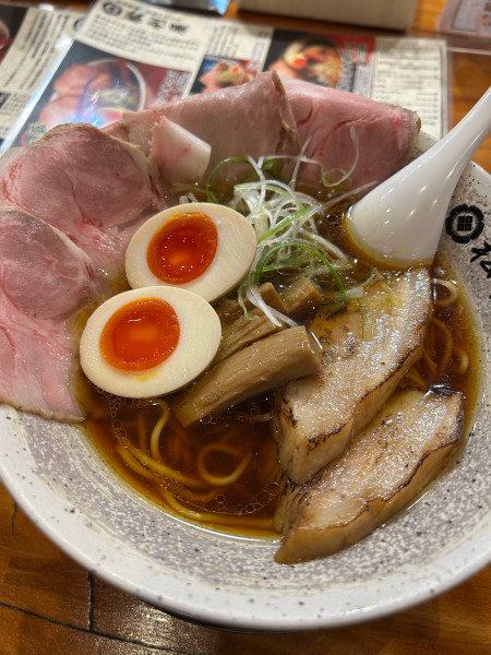 「まつり中華そば」@自家製麺 地鶏中華そば 松利屋の写真