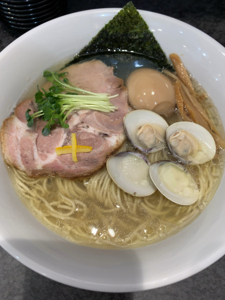 「味玉付はまぐりそば〜塩〜」@Ramen126の写真