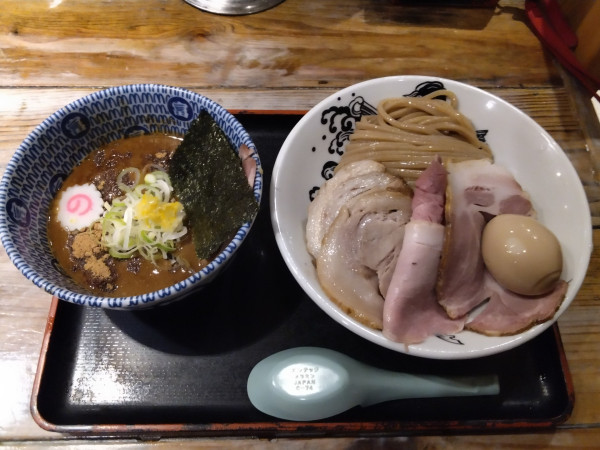 「特製濃厚つけ麺　ミニ(1300円)」@松戸中華そば 富田食堂の写真