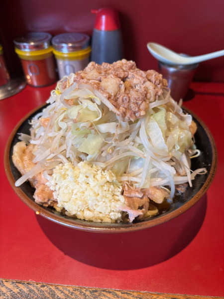「アブラーメン 豚2枚 つけ麺味」@ラーメン二郎 荻窪店の写真