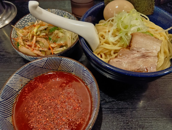 「辛野菜つけ麺大（３辛）」@大勝軒 まるいち 新宿東南口店の写真