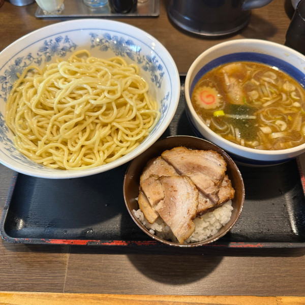 「つけめん 中盛 塩豚丼的なやつ ¥1,130」@郡山大勝軒の写真