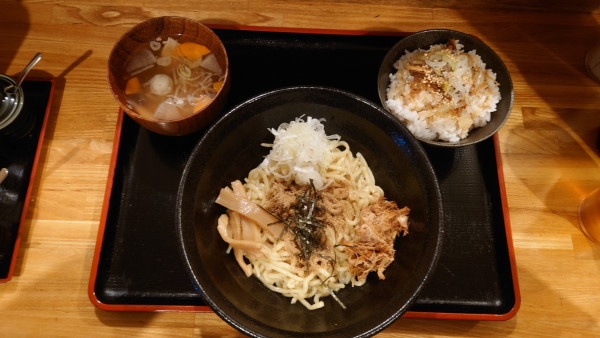 「油そば定食（1.100円）」@麺屋東京かとむらの写真