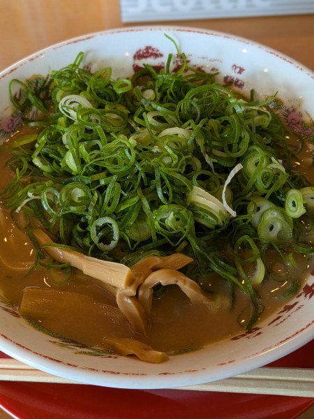 「ネギラーメン こってり ライスセット」@天下一品 水海道店の写真