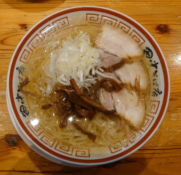 「冷やかけ中華そば（950円）+別皿背脂（無料）」@田中そば店 秋葉原店の写真