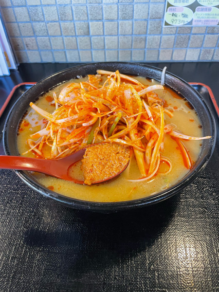 「ネギ味噌RED 1230円」@ラーメン 天狗山 名取店の写真