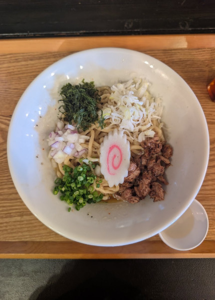 「貝出汁油そば」@麺's キッチン RIRIの写真