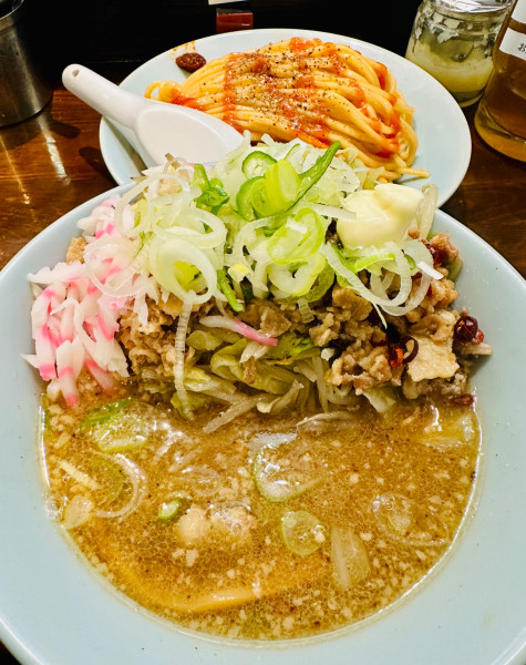「肉野菜つけ麺(中)【1190円】」@つけ麺 紅葉の写真