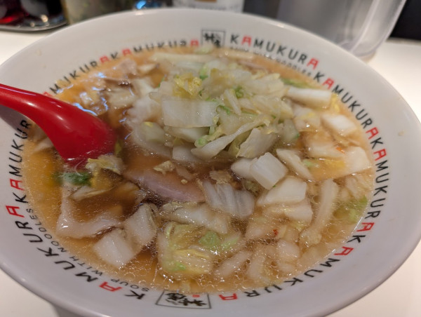 「おいしいラーメン白菜増し」@どうとんぼり神座 AMASTAAMASEN店の写真