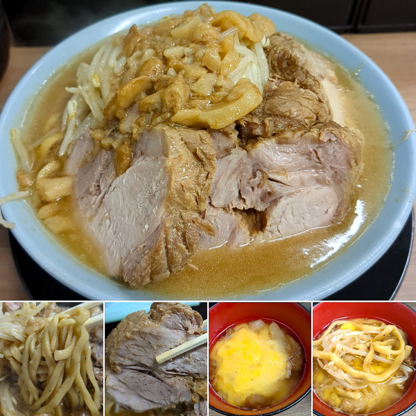 「厚豚ラーメン(小)＋生卵＝1500円」@俺の生きる道 入谷店の写真