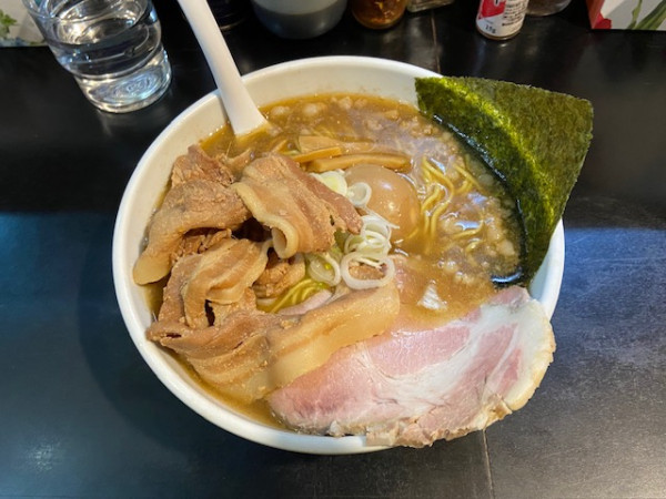 「甘エビ不純100ラーメン＋味玉」@一条流がんこ総本家分家四谷荒木町の写真