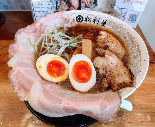 「まつり中華そば淡麗しょう油」@自家製麺 地鶏中華そば 松利屋の写真