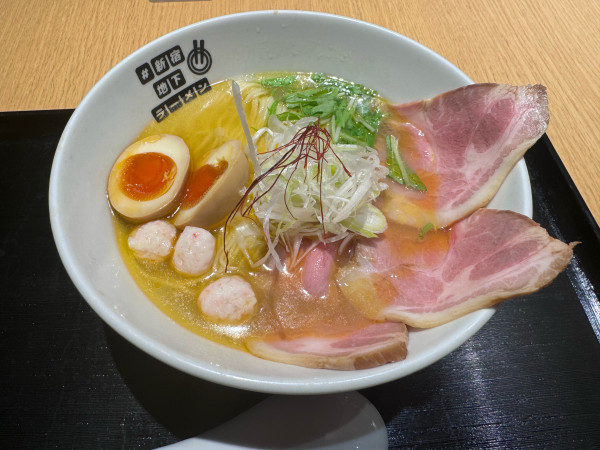 「【麺家たけ田】特製蟹だし濁り塩らーめん　1600」@#新宿地下ラーメンの写真