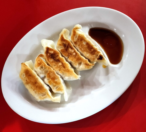 「肉汁餃子 ラーメンとセットで350円」@名和大和家の写真