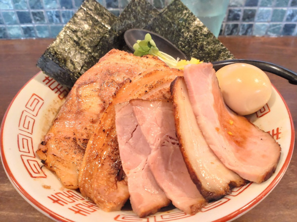 「特製あつ蕎麦並＋小ライス」@麺屋みつば＋クローバーの写真