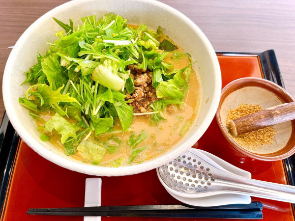 「野菜担々麺（980円）」@担々麺 貴光 西川田店の写真