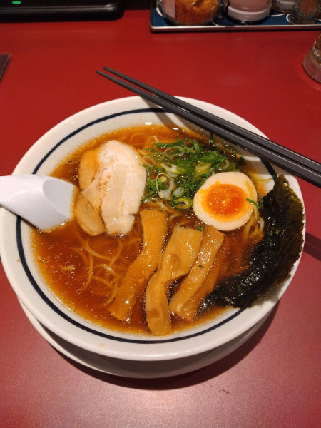 「熟成醤油ラーメン　かため」@丸源ラーメン 三河安城店の写真