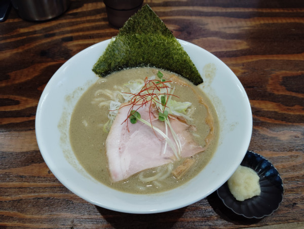 「限定　　牡蠣味噌󠄀　　　　1050円」@貝だしラーメン 貝ガラ屋 町田の写真