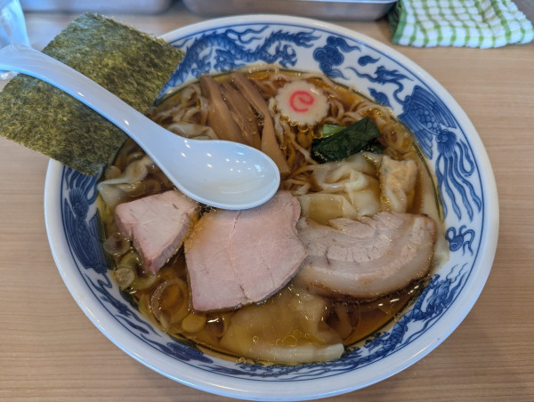 「わんたん麺1120円」@白河手打中華そば 法隆の写真