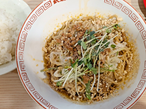 「四川汁無担担麺(追い飯付)」@武蔵野アブラ學会 神田店の写真