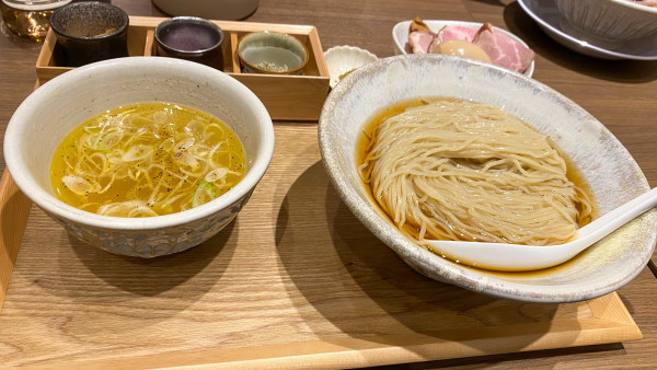 「地鶏塩つけめん 上 ¥1,730」@Homemade Ramen 麦苗 COREDO室町店の写真