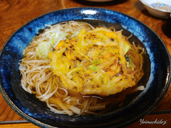 「天ぷらそば（1,000円）」@そば処 青崎の写真