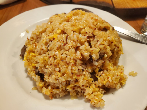 「牛肉辣炒飯」@鉄鍋炖の写真