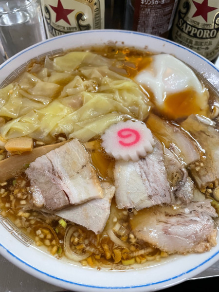 「チャシューワンタンメン 半熟卵」@中華そば みたかの写真