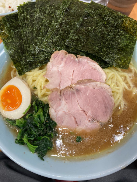 「特製ラーメン大＋のり×2」@横浜らーめん 武蔵家 綾瀬店の写真