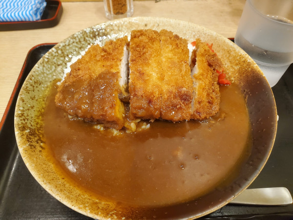 「そば屋のかつカレー」@えきめんや 弘明寺店の写真