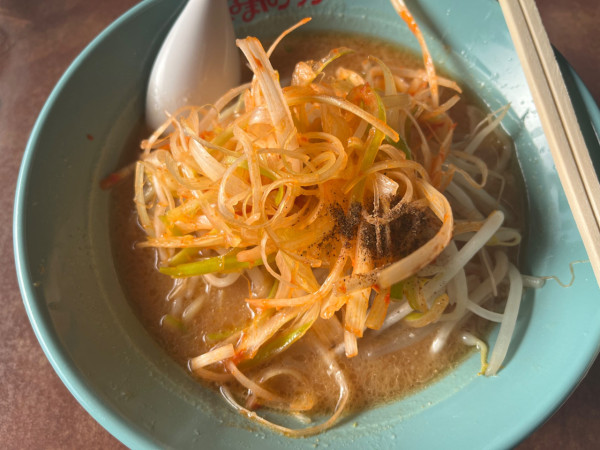 「ねぎ味噌ラーメン980円」@くるまやラーメン 鷲宮店の写真