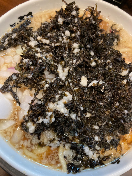 「岩のりラーメン」@らーめん潤 亀戸店の写真