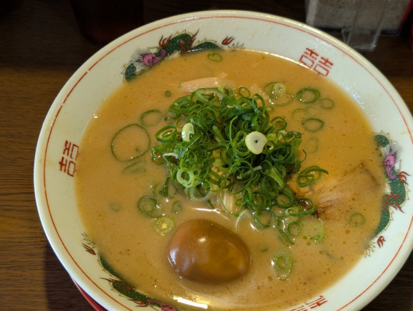 「こってり背脂中華そば」@中華そば 花京 天六店の写真