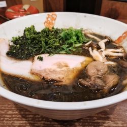 黒いみそ牡蠣ラーメン　限定　￥1300