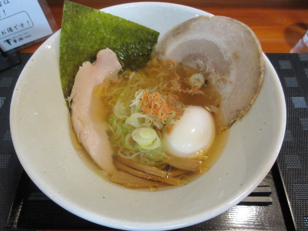 「【限定】甘海老塩ラーメン+塩麹玉子(1,120円)」@がんこラーメン 華漸 -KAZEN-の写真