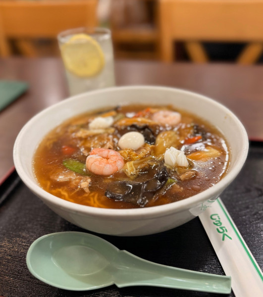 「広東麺（固め￥1298）他」@浅草聚楽の写真