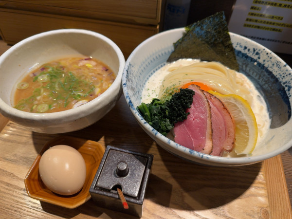 「【限定】鴨味噌つけTKM」@鴨出汁中華蕎麦 麺屋yoshikiの写真