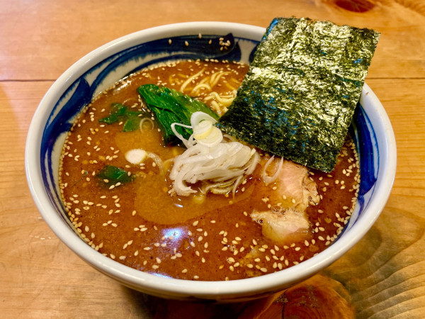 「アサヒスーパードライ ＋ 水餃子 → みそらーめん」@らーめん たきたろうの写真