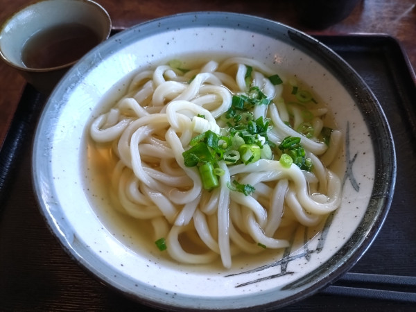 「かけうどん中400円」@後楽園うどんの写真