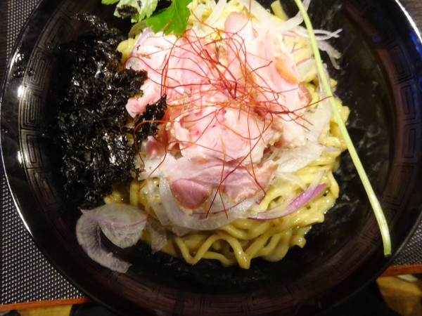 「濃厚牡蠣まぜそば（1500円）」@廻麺 鶏千の写真