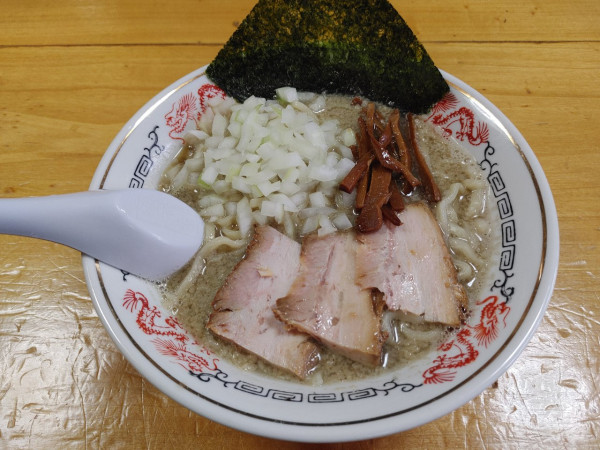 「背脂煮干中華　和え玉　800+200円」@福島屋の写真