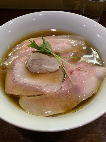 「鶏そば(味玉ﾁｬｰｼｭｰ)」@らぁめん サンドの写真