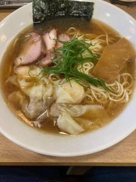 「あごそば(肉エビミックスワンタン)」@支那ソバ きたがわの写真