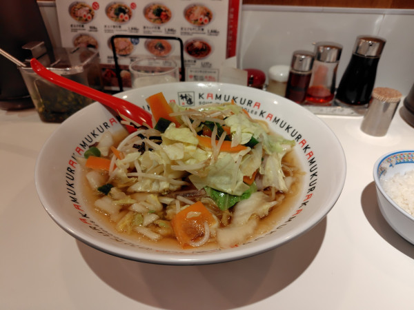 「野菜らーめん¥1000」@神座飲茶樓 横浜ジョイナス店の写真