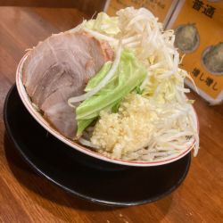 ラーメン ニンニク増し、野菜増し