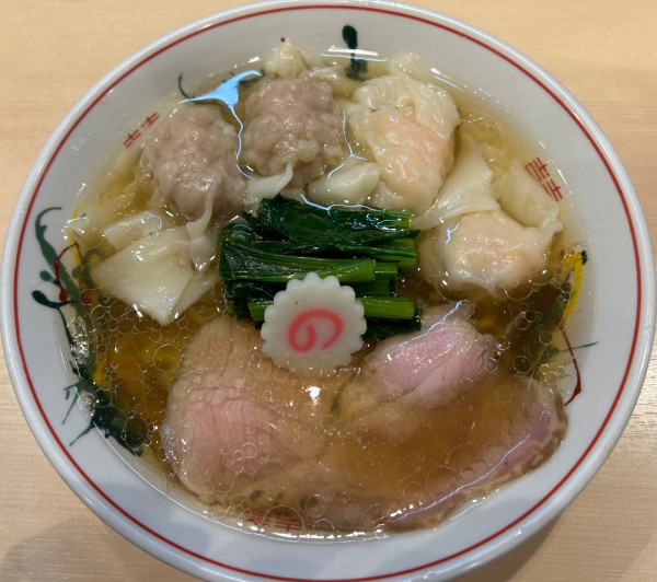 「白だしワンタン麺　1400円」@キング製麺の写真