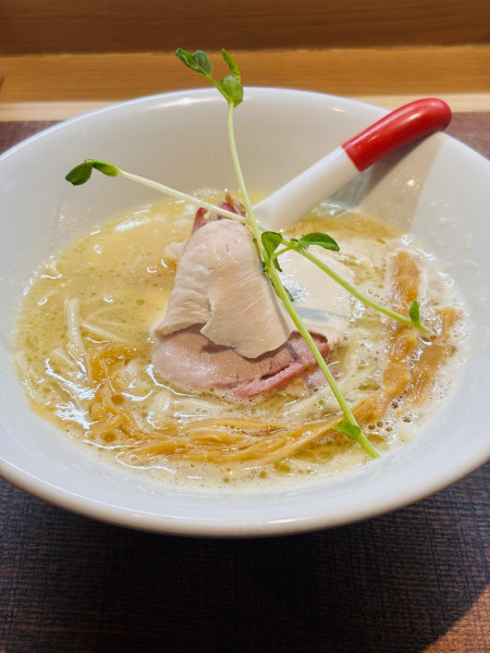 「深み鳥/替え玉あん肝ソース」@芛堂寺の写真