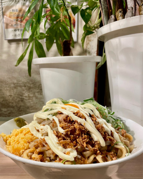 「汁なし(麺450g)/ネギ」@麺屋 味方の写真